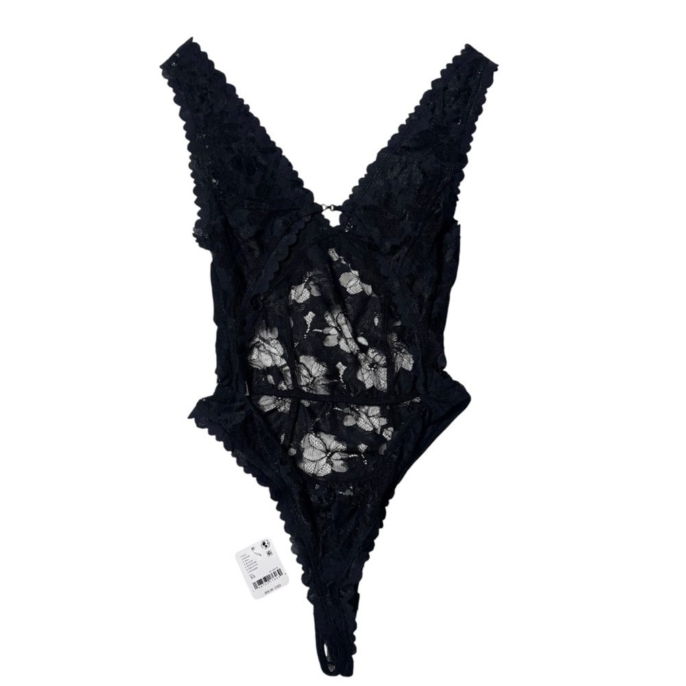 NWT New $98 Free People Dream Of Me Black Bodysuit Size L - Picture 4 of 9